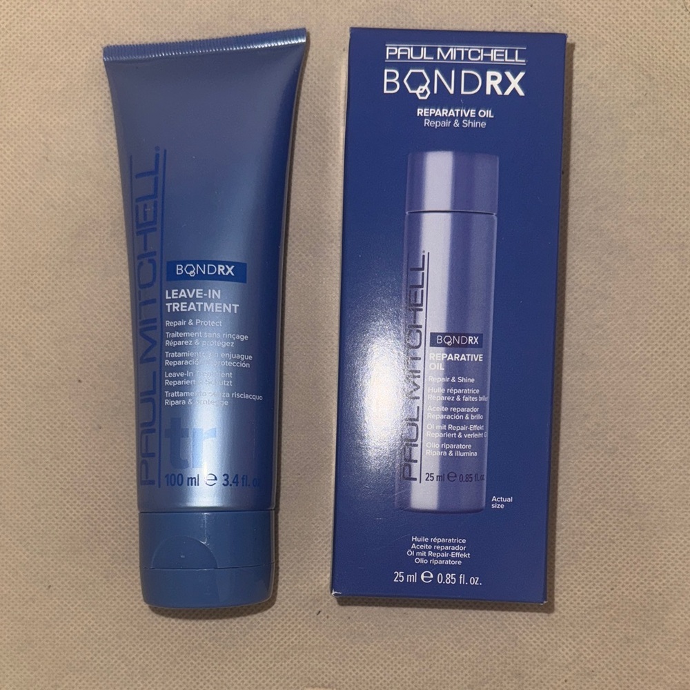 Paul Mitchell leave in treatment & reparative oil hair Care Duo